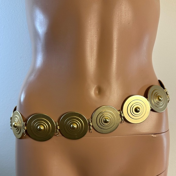 YELLOW THE LABEL Marbella Belt in Matte Gold chain western metal Yllw The Label main image 6